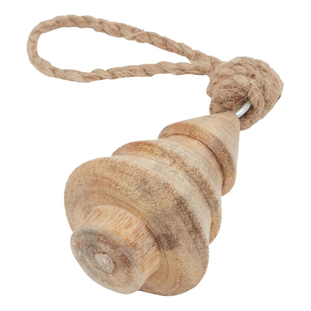 hill interiors Natural Hand Turned Wooden Tree Bauble