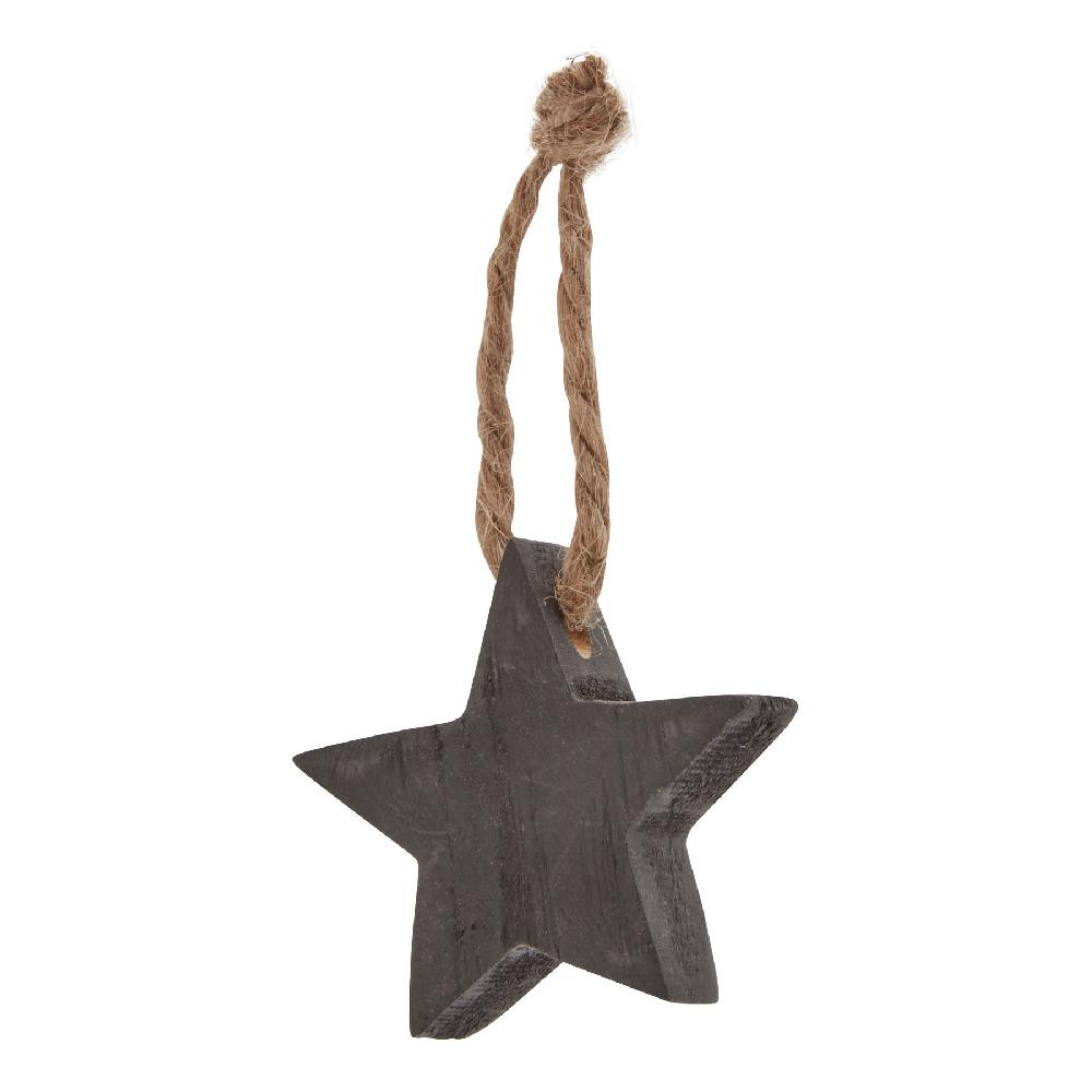 Hill Interiors Pack Of 90 Wooden Star Hanging Decorations