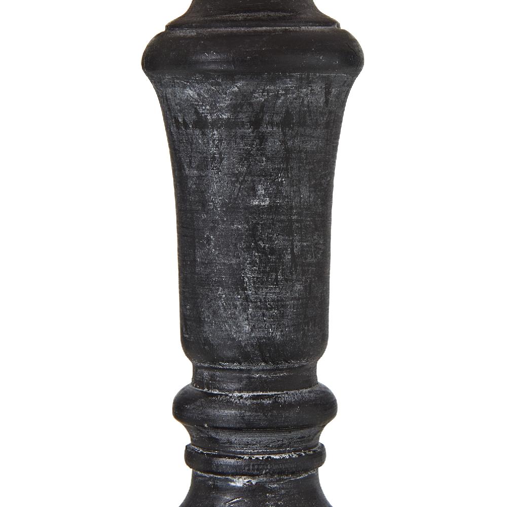 hill interiors Palmyra Column Table Tamp With Linen Shade
