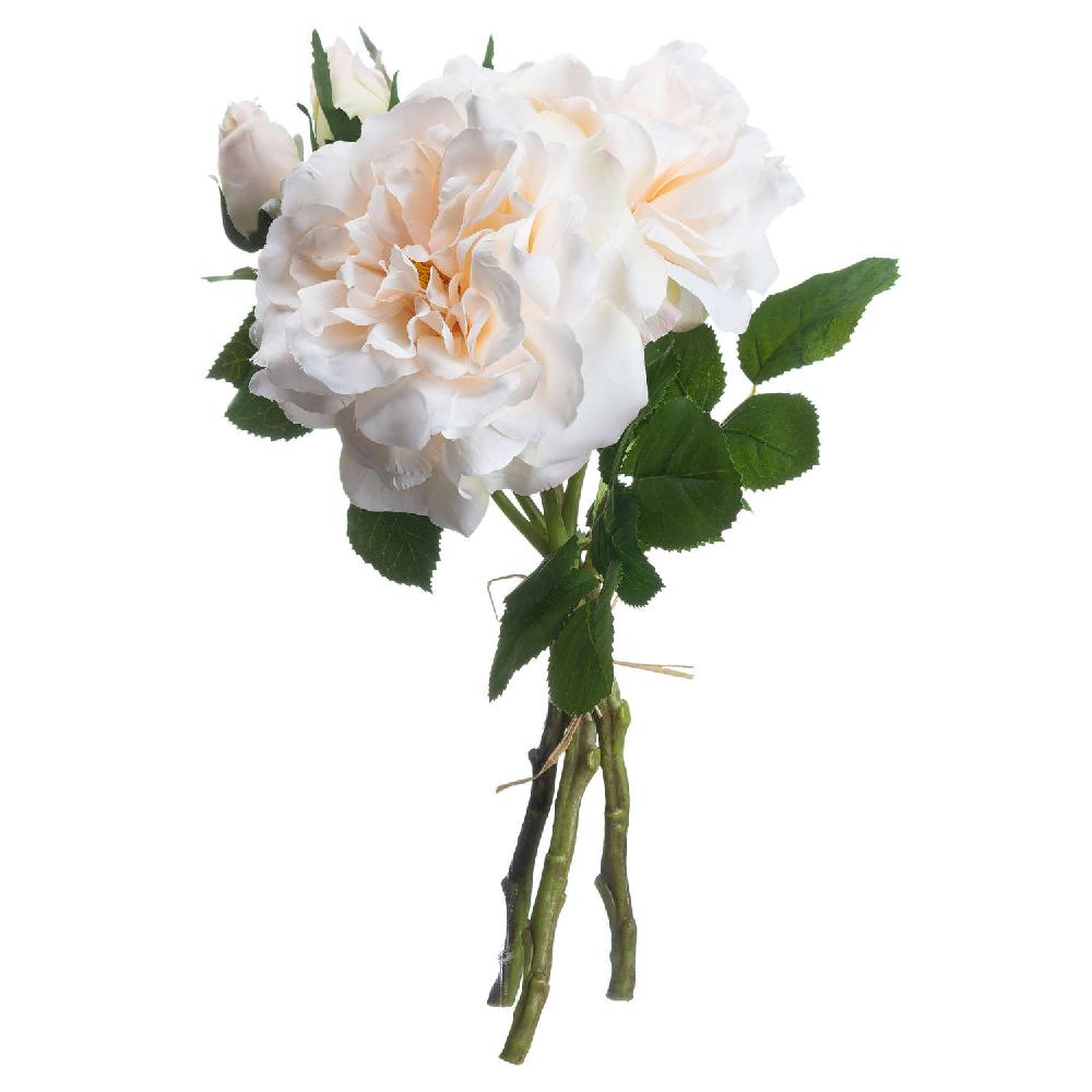 hill interiors Peachy Cream Short Stem Rose Bouquet