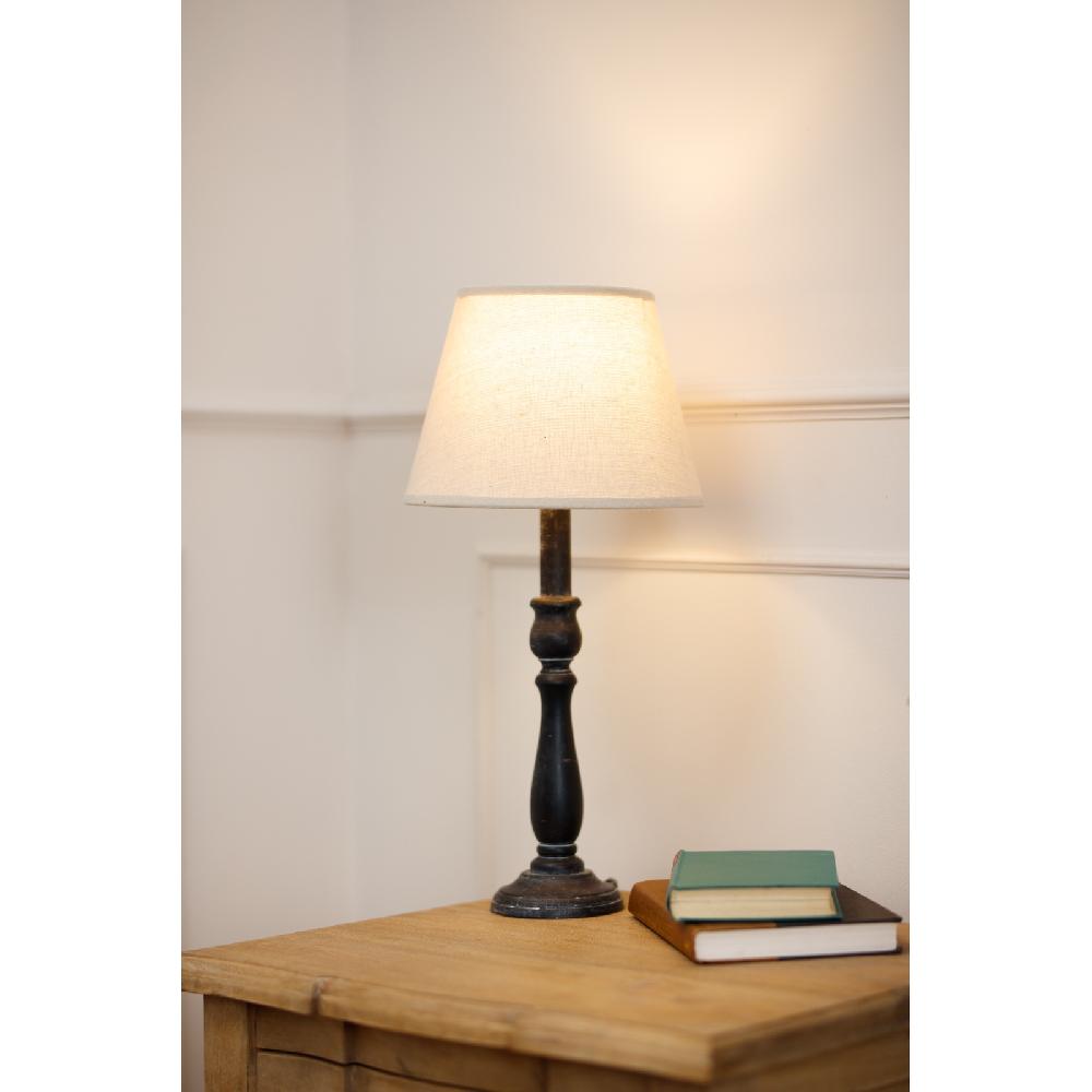 Hill Interiors Ravenna Column Table Lamp With Linen Shade