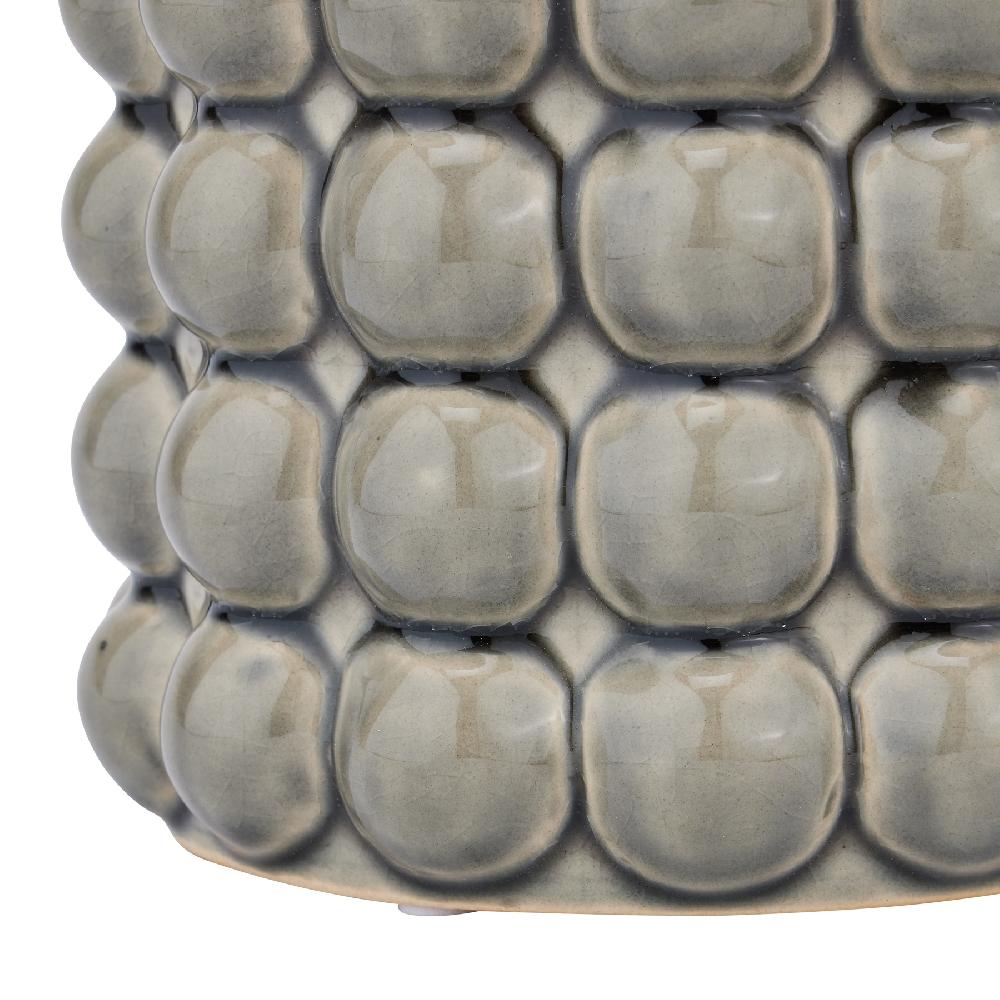 hill interiors Seville Collection Grey Bubble Planter