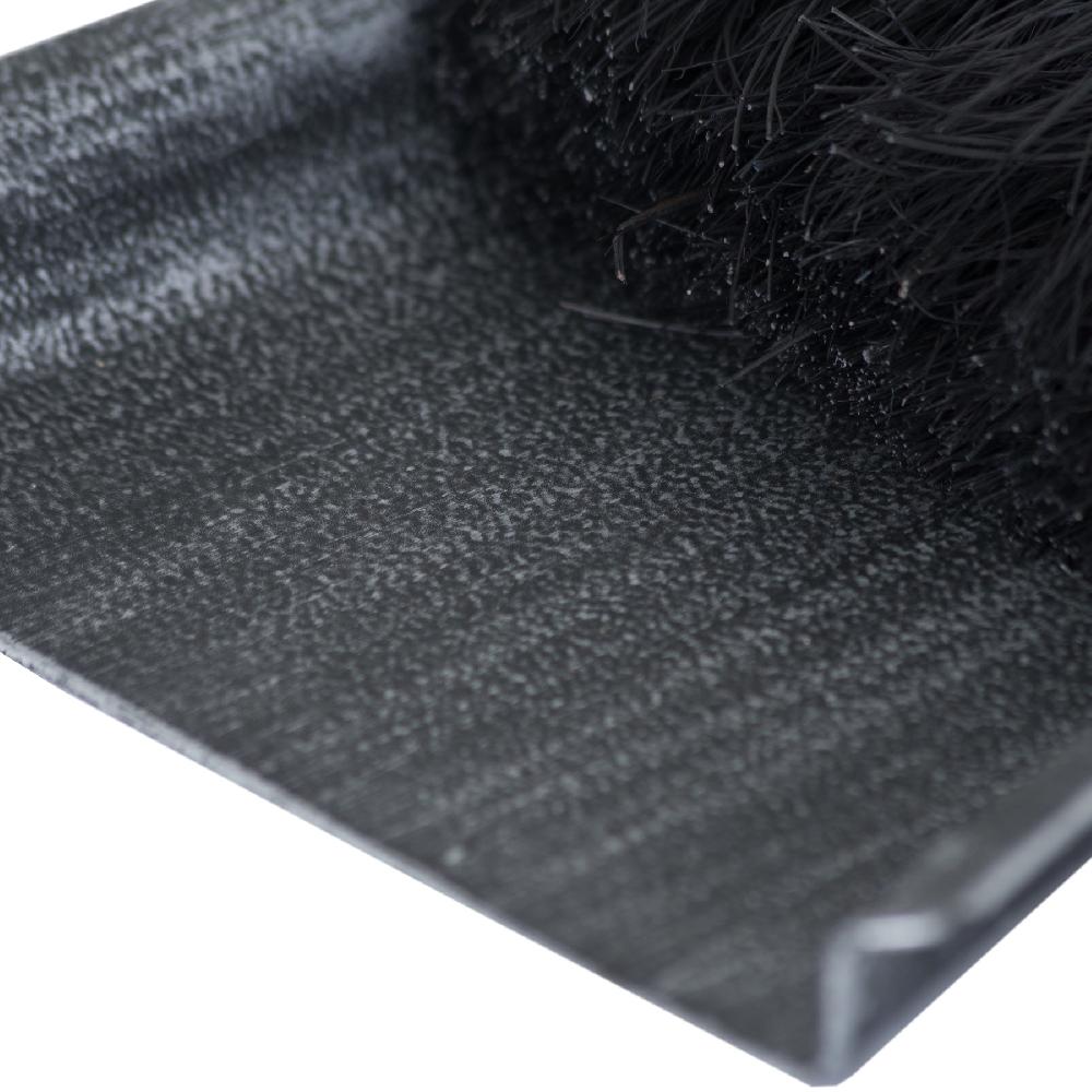 hill interiors Silver Brushed Steel Crook Top Hearth Tidy Set