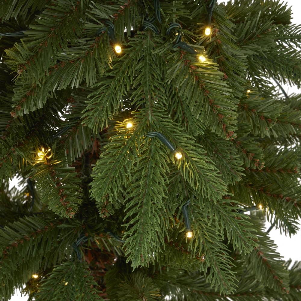 Hill Interiors Slim Green Woodland Pre-Lit 200 Led Christmas Tree