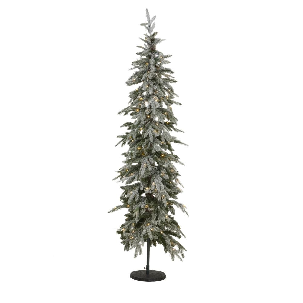 hill interiors Slim Snowy Woodland Pre-Lit 200 Led Christmas Tree