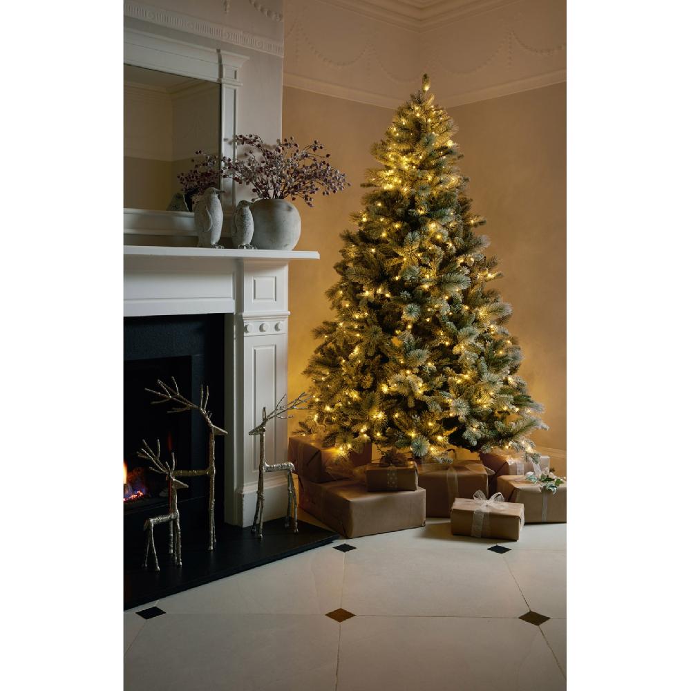 Hill Interiors Snowy Forest Fir Pre-Lit 400L Led Christmas Tree