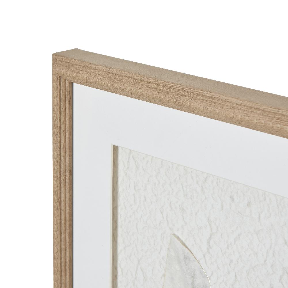 Hill Interiors Solli White Feathers Art Mounted In Beaded Frame