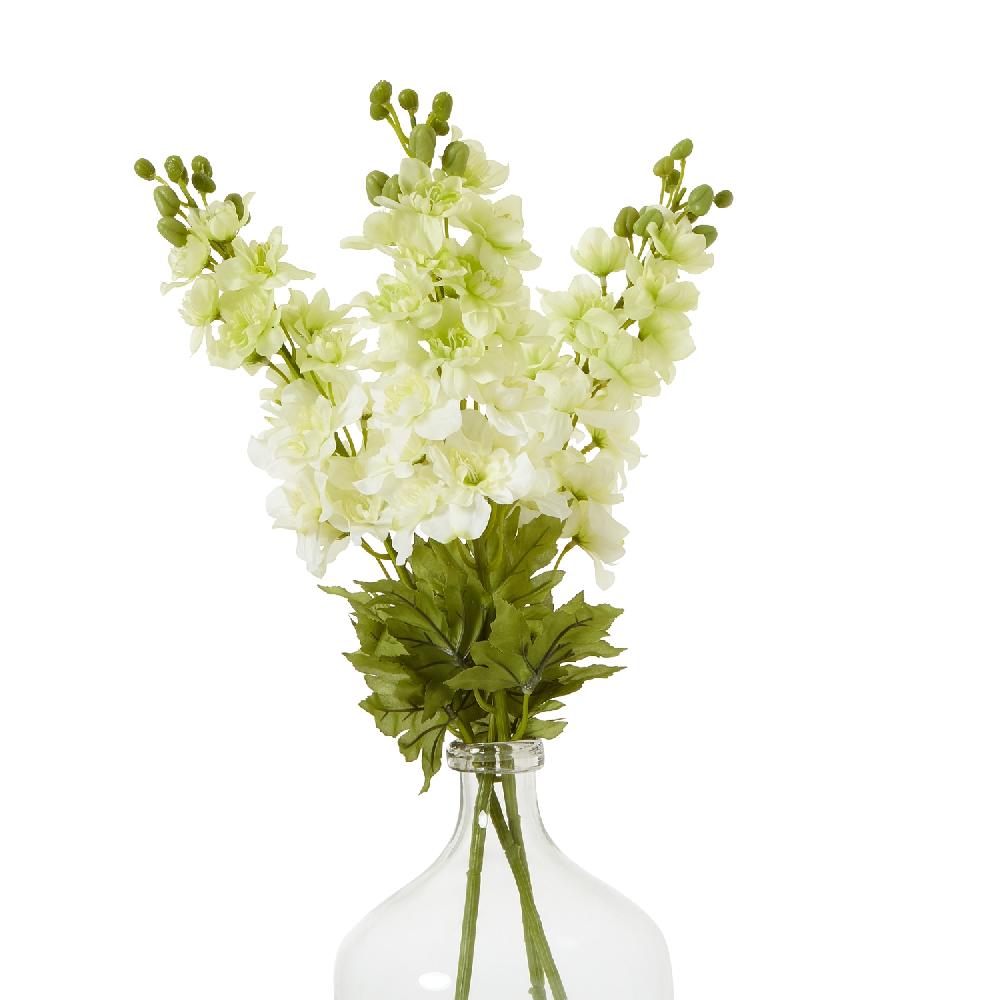 Hill Interiors The Natural Garden Collection White Elatum Delphinium