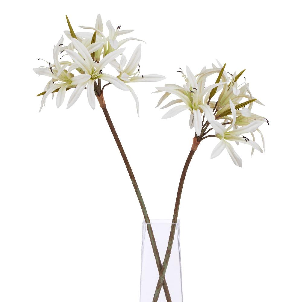 Hill Interiors The Natural Garden Collection White Nerine Lily Stem