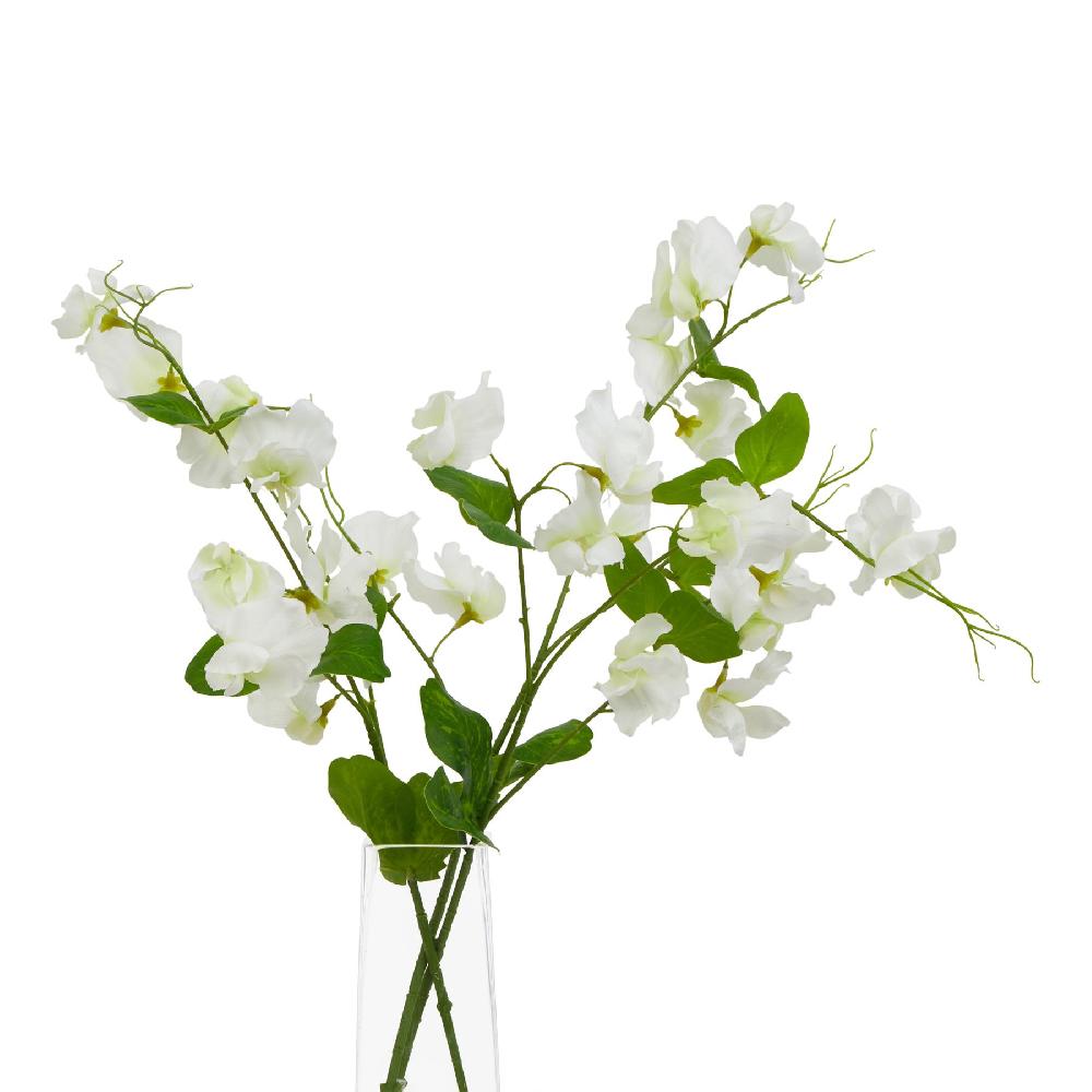 Hill Interiors The Natural Garden Collection White Sweetpea Stem