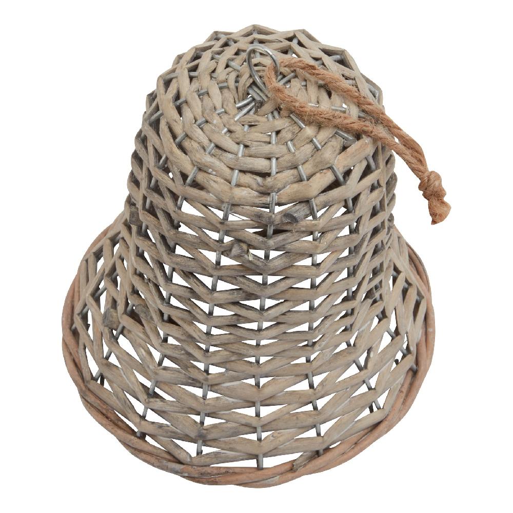 hill interiors The Noel Collection Large Wicker Bell Decoration