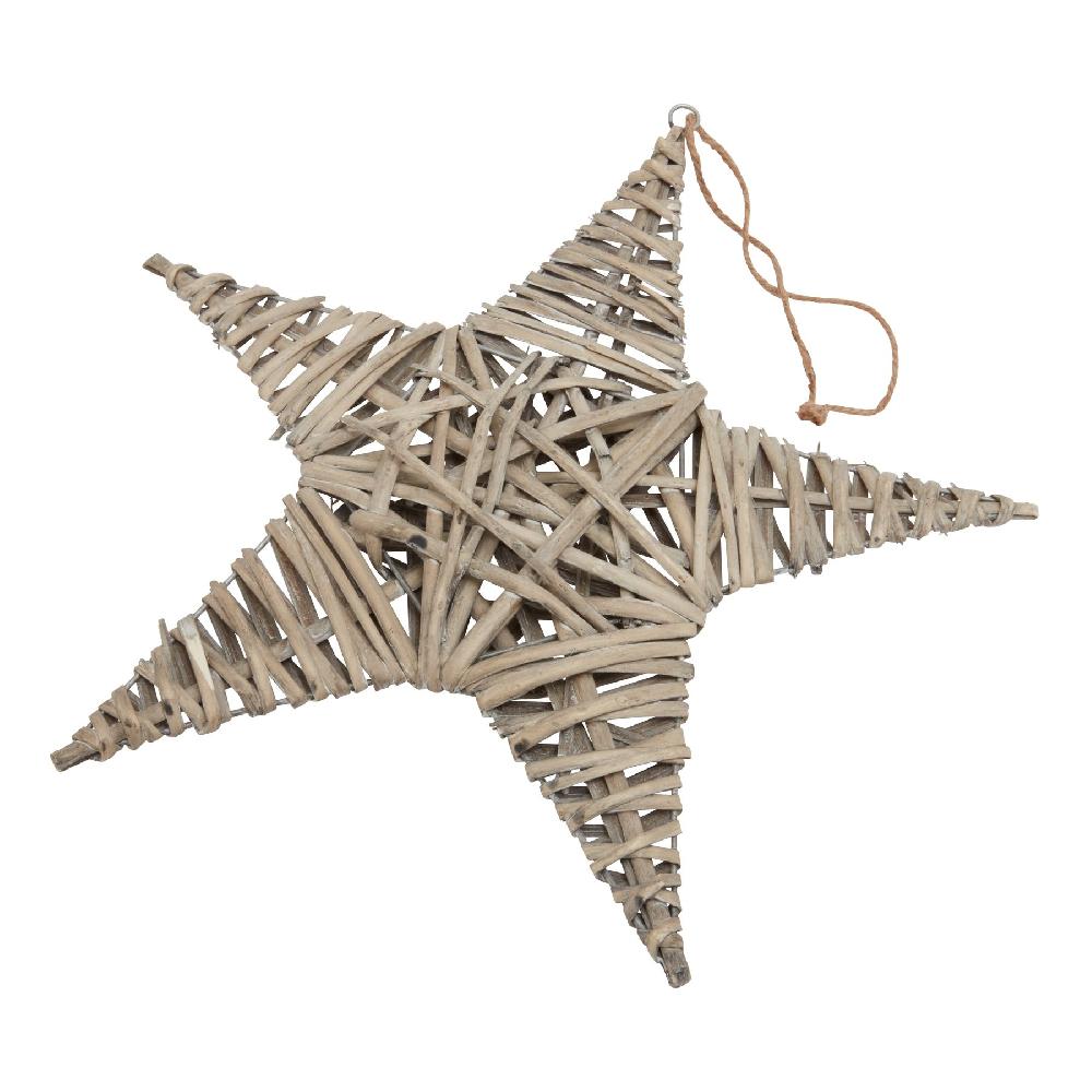 hill interiors The Noel Collection Large Wicker Star Decoration