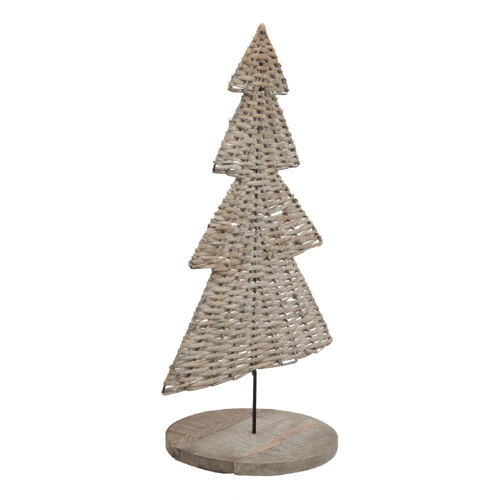 hill interiors The Noel Collection Large Wicker Tree Ornament