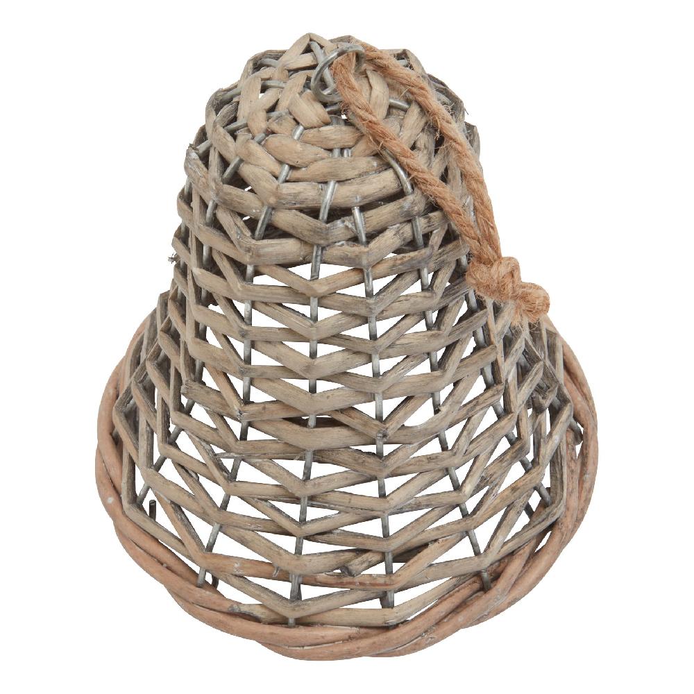 Hill Interiors The Noel Collection Medium Wicker Bell Decoration