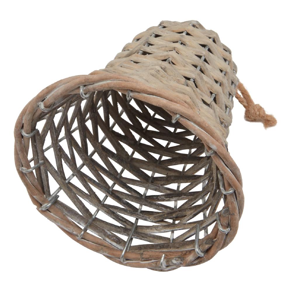 hill interiors The Noel Collection Medium Wicker Bell Decoration