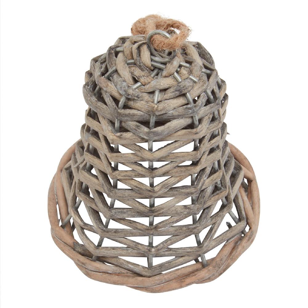 Hill Interiors The Noel Collection Small Wicker Bell Decoration