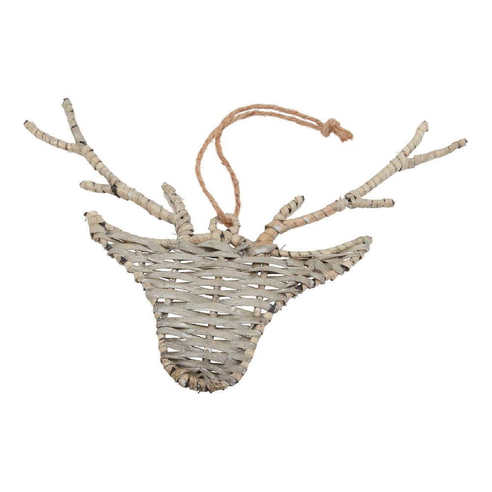 hill interiors The Noel Collection Wicker Hanging Reindeer