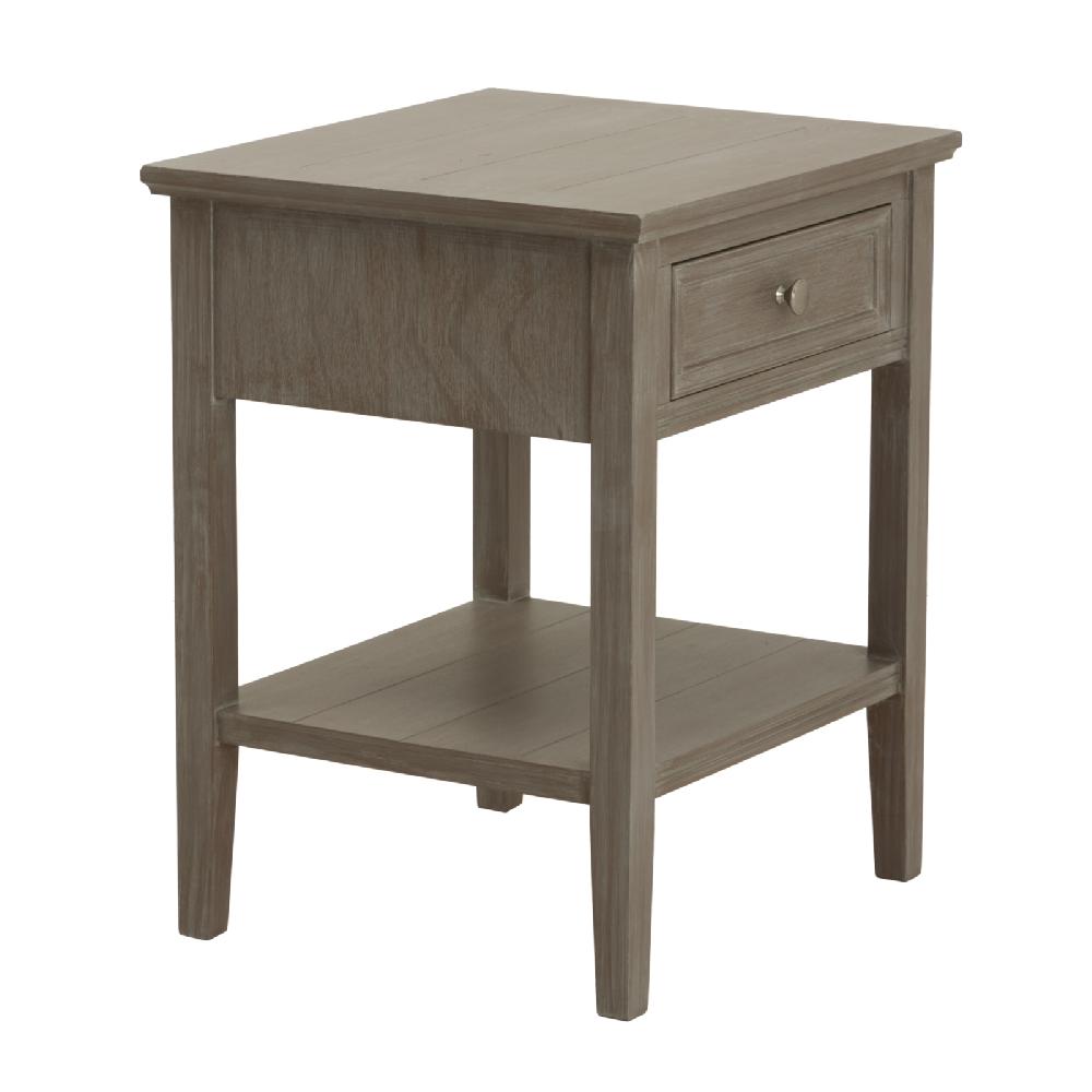 hill interiors The Serene Collection One Drawer Side Table