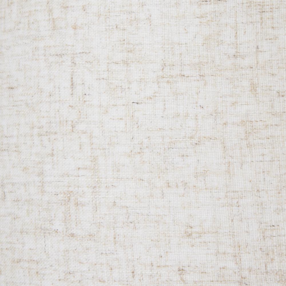 Hill Interiors White Wash Bulbous Wicker Table Lamp With Linen Shade