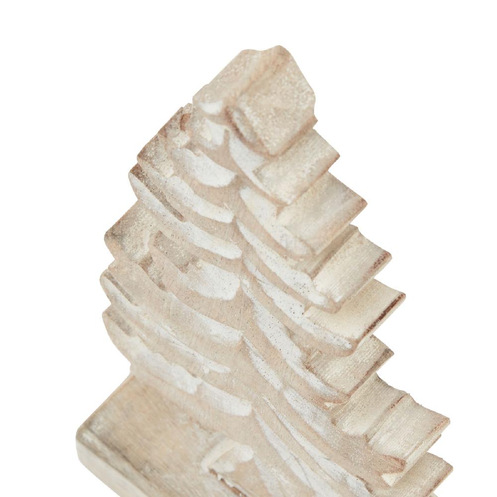 hill interiors White Wash Collection Wooden Tiered Tree Decoration