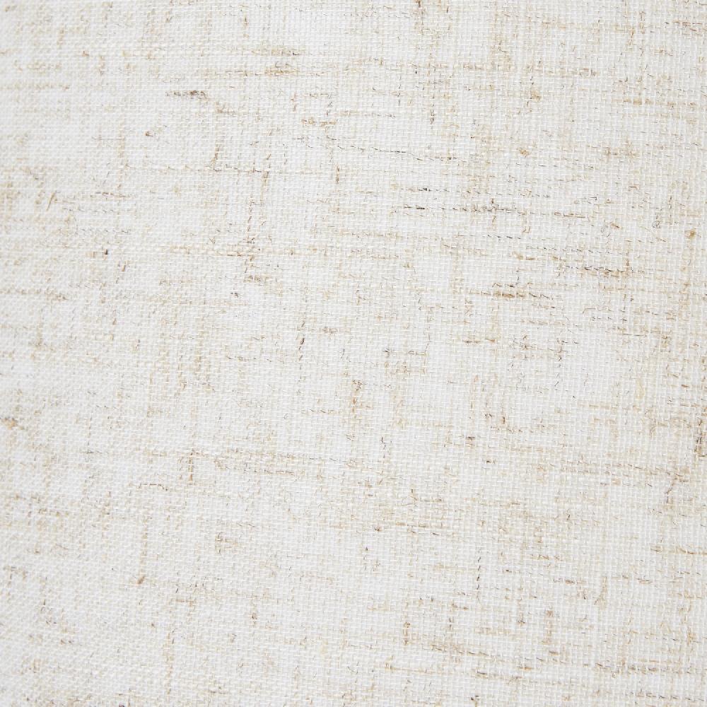 Hill Interiors White Wash Wicker Globe Table Lamp With Linen Shade