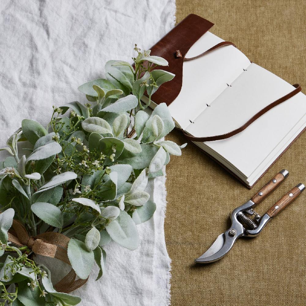 Hill Interiors Winter Spray Arrangement With Lambs Ear And Wax Flower