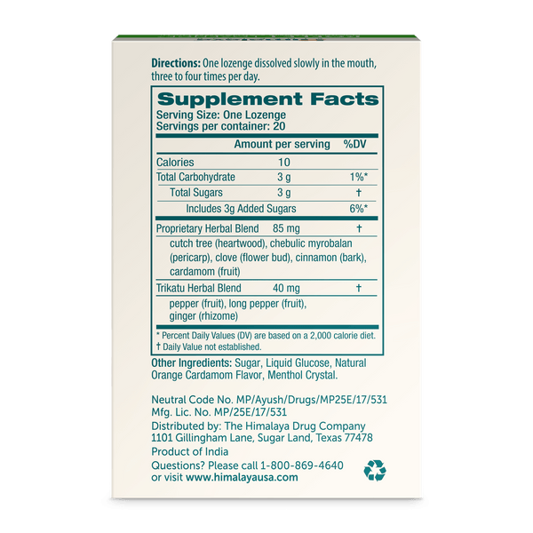 Himalaya Koflet Lozenges® - Orange Cardamom