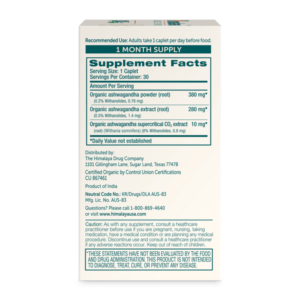 Himalaya Organic Ashwagandha