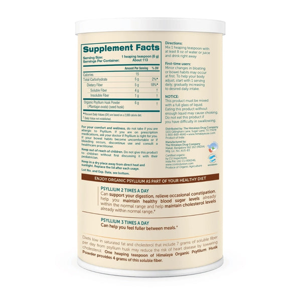 Himalaya Organic Psyllium Husk Powder