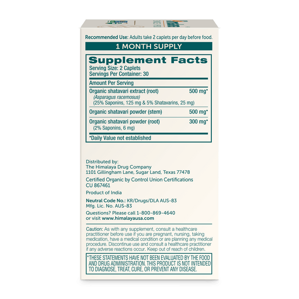 Himalaya Organic Shatavari