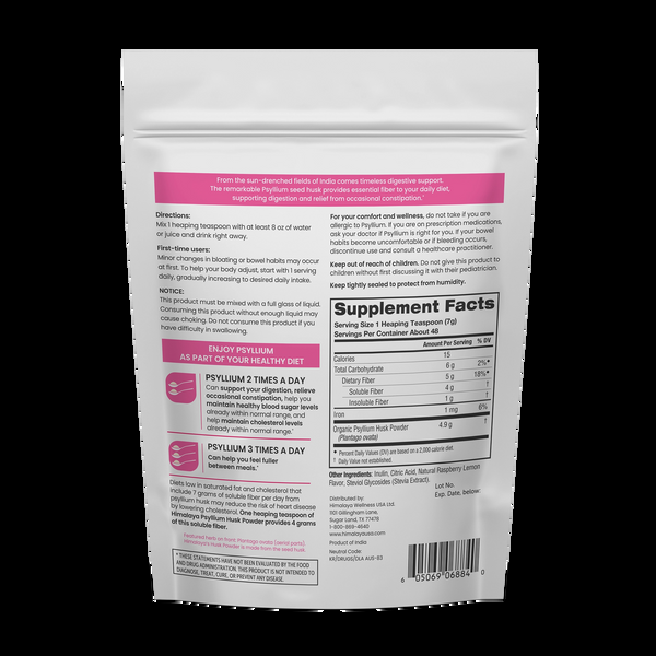 Himalaya Psyllium Husk Powder Raspberry Lemon