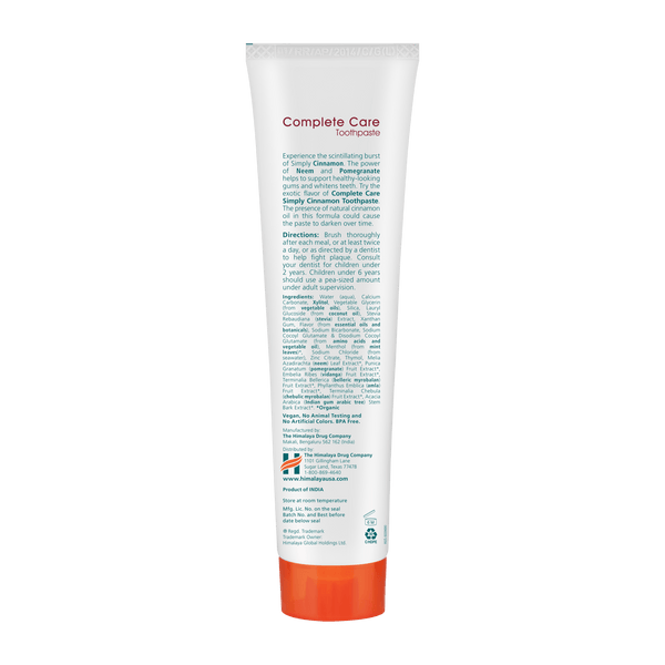 Himalaya Simply Cinnamon Complete Care Toothpaste