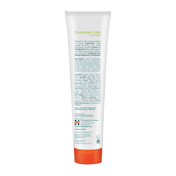 Himalaya Simply Peppermint Complete Care Toothpaste