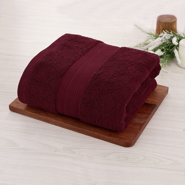 Himêya Himeya 100% Cotton 500 GSM Bath Towel -Wine Red