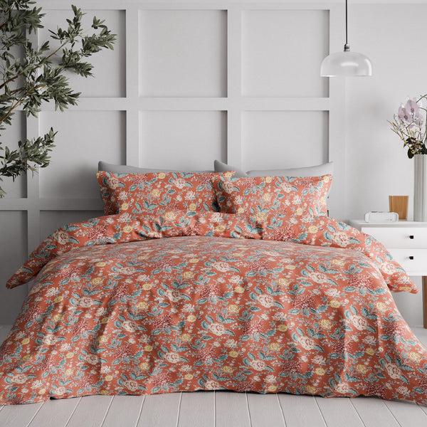 Himêya Himeya 100% Cotton Classic 144 TC King Size Sheet Set - Garnet Red