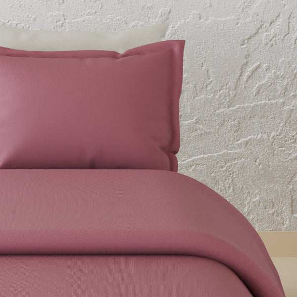 Himêya Himeya 100% Cotton Elements 190 TC Double Size Duvet Cover - Deep Rose