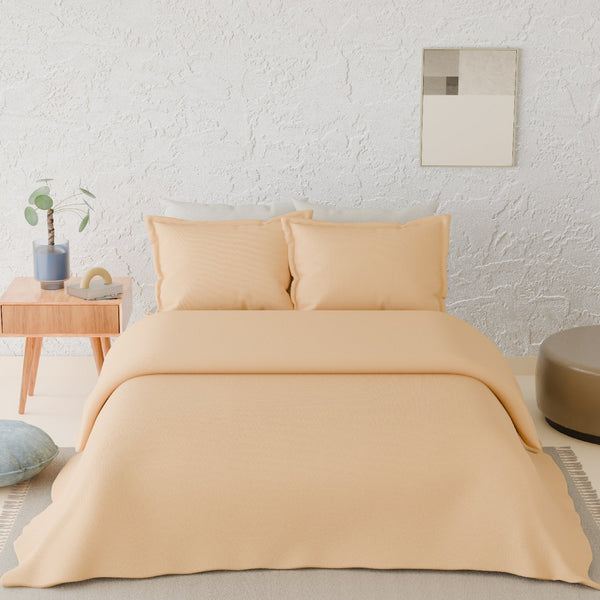 Himêya Himeya 100% Cotton Elements 190 TC Double Size Duvet Cover - Sandal Wood