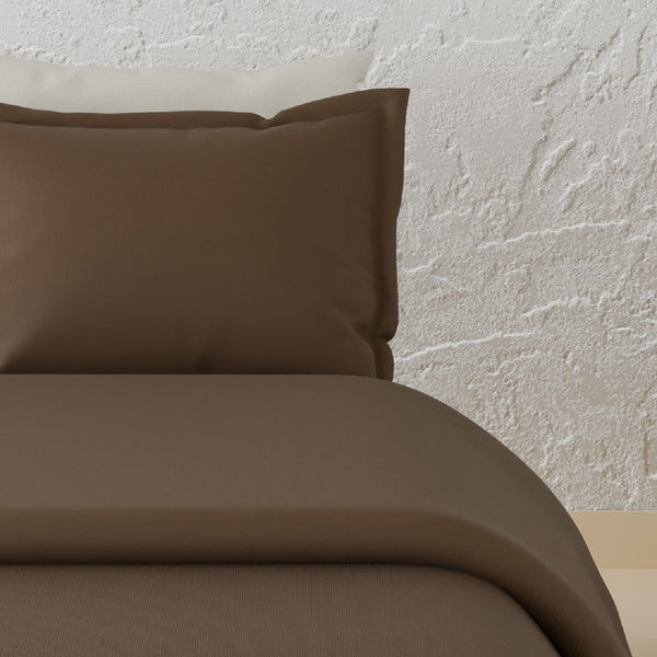 Himêya Himeya 100% Cotton Elements 190 TC Double Size Duvet Cover - Espresso