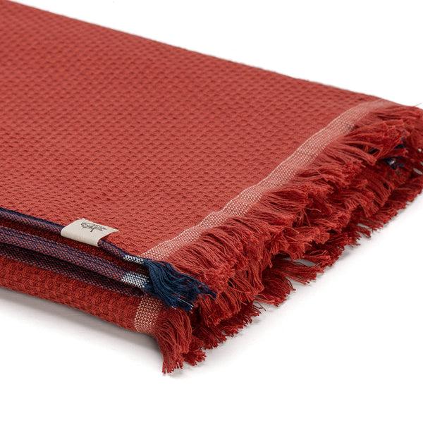 Himêya Himeya 100% Cotton Gamchha 1 Piece Bath Towel 75 X 150 CM (Spice Red)
