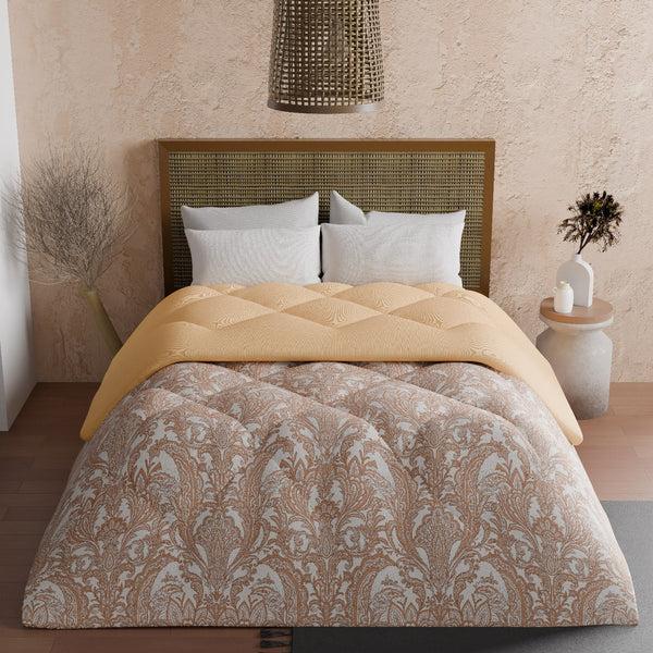 himêya Himeya 100% Cotton Heritage 180 TC Double Size Comforter - Spanish Peach x Sandal Wood