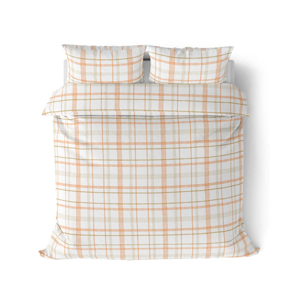 Himêya Himeya 100% Cotton Landscape 210 TC King Size Sheet Set - Neutral Sand