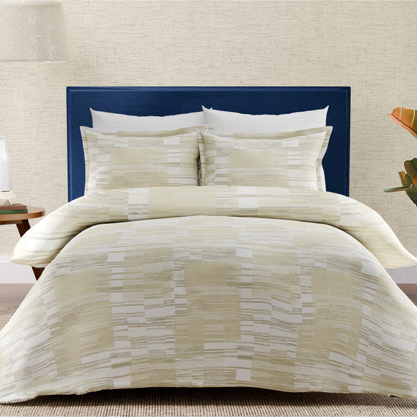 Himêya Himeya 100% Cotton Modern Canvas 300 TC King Size Sheet Set - Green Olive