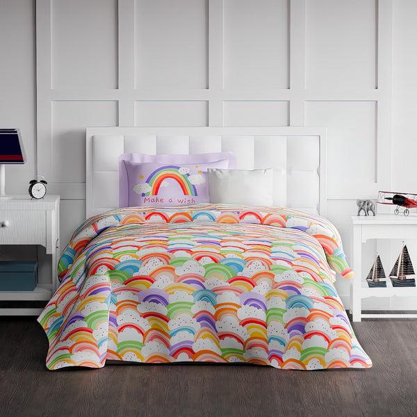 himêya Himeya 100% Cotton Play 180 TC Double Size Sheet Set - Candy Clouds