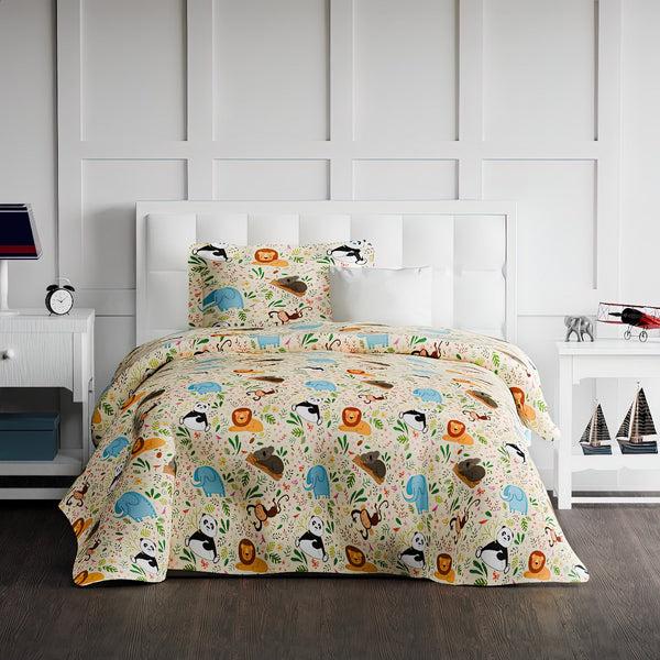 Himêya Himeya 100% Cotton Play 180 TC Double Size Sheet Set - Jungle Days