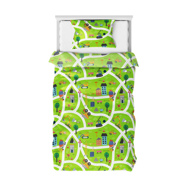 Himêya Himeya 100% Cotton Play 180 TC Double Size Sheet Set - City Life