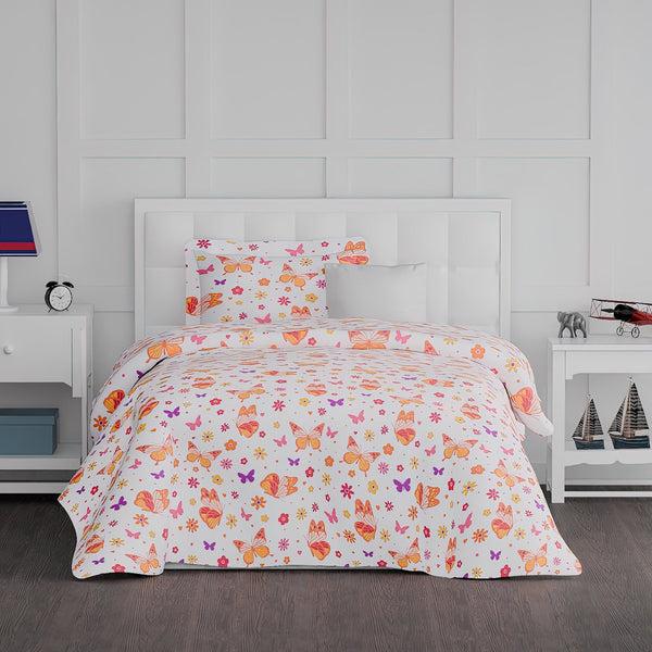 Himêya Himeya 100% Cotton Play 180 TC Double Size Sheet Set - Butterfly Sky