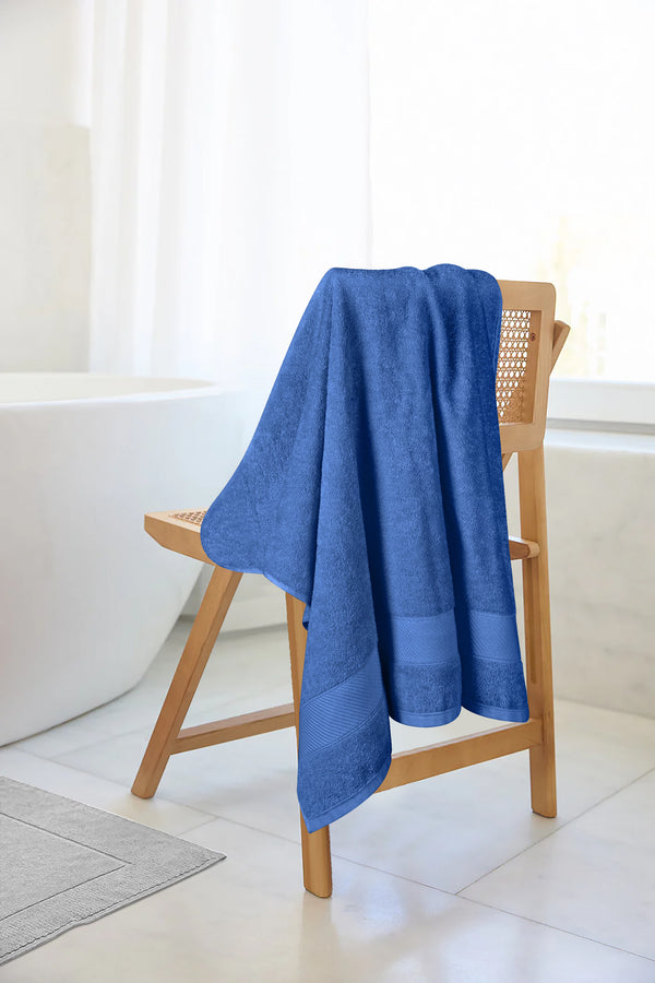 Himêya Himeya Bamboo Cotton 400 GSM Bath Towel -Ocean Blue