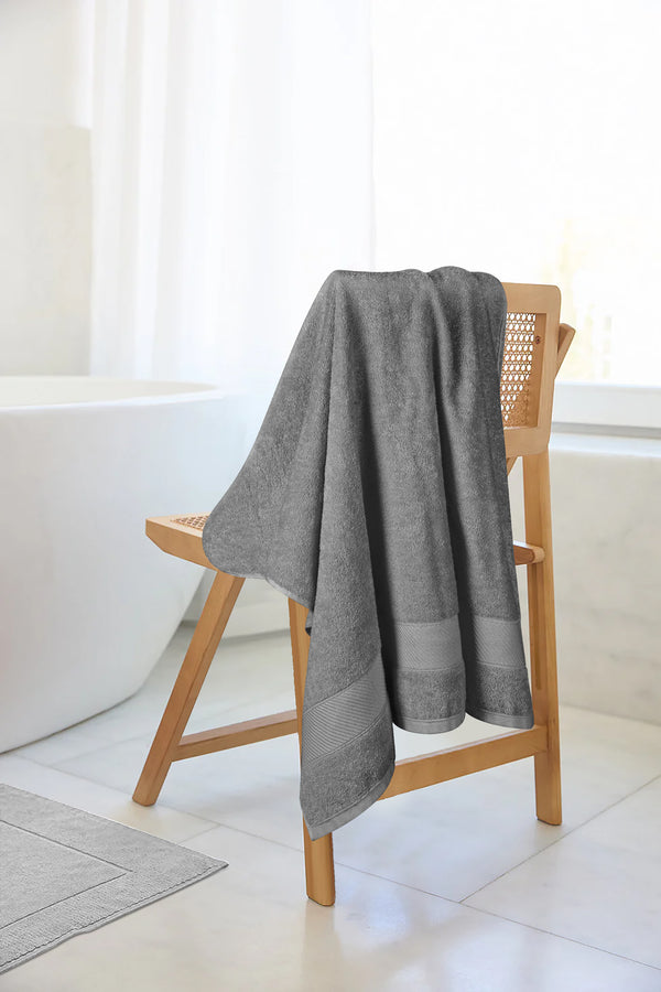 himêya Himeya Bamboo Cotton 400 GSM Bath Towel -Steel Grey