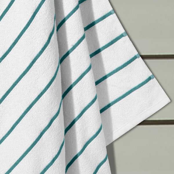Himêya Himeya Comfort Ribbon Stripe 300 GSM Bath Towel - Forest Green