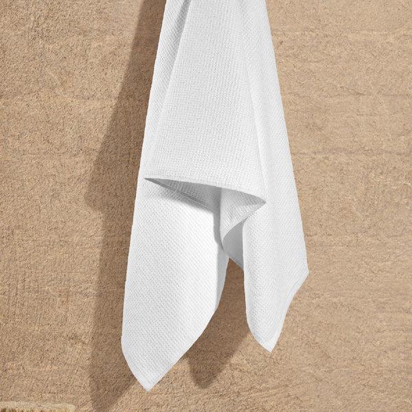 Himêya Himeya Comfort Waffle Grid 360 GSM Bath Towel - Daisy White